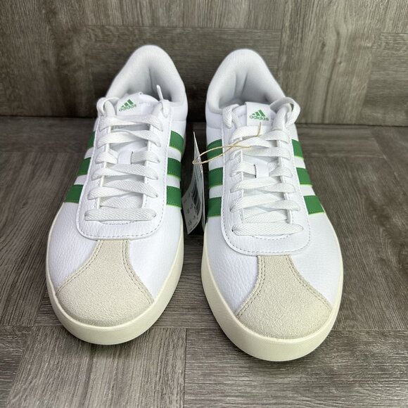 Adidas VL Court 3.0 Women's size 8 White Green Casual Shoes ID9069 - Picture 3 of 8